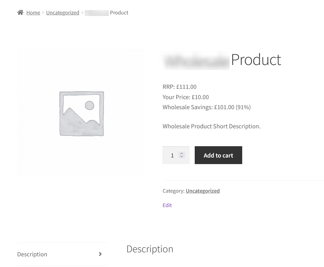 Wholesale Pricing for WooCommerce Single Product Page