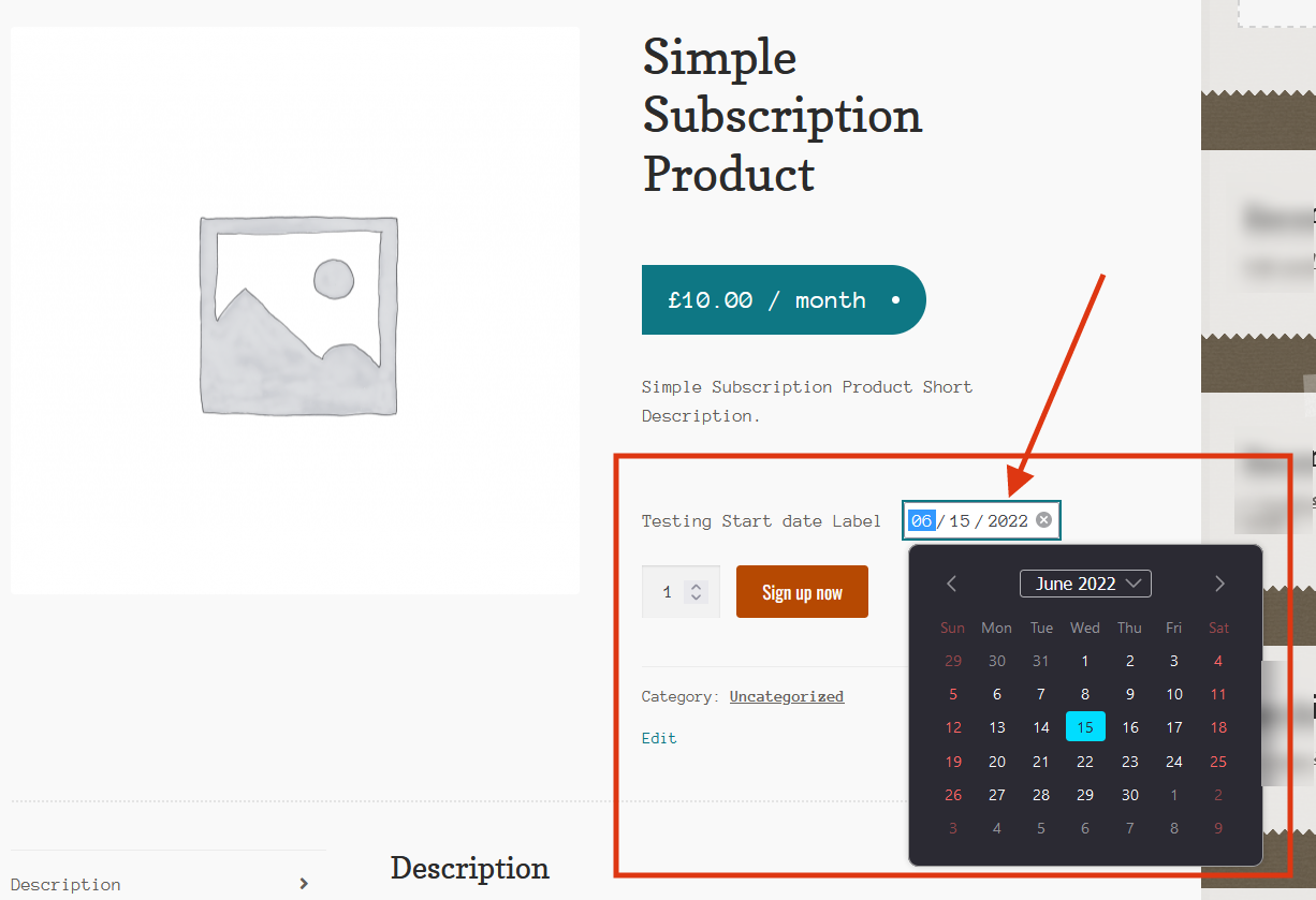 Frontend Customer Chosen Date Custom Start Date for WooCommerce Subscriptions - ProgosTech