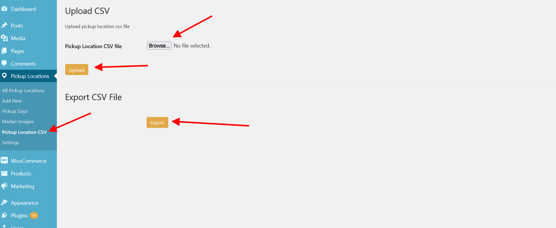 Import Export CSV WooCommerce Local Pickup With Multiple Locations​ - ProgosTech