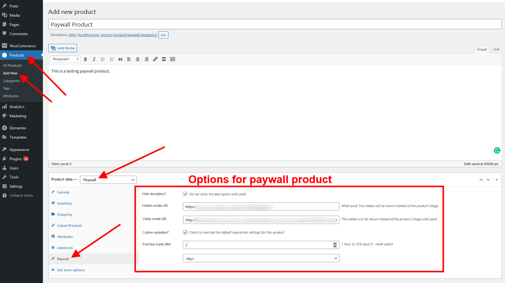 Paywall for WooCommerce product creation - ProgosTech