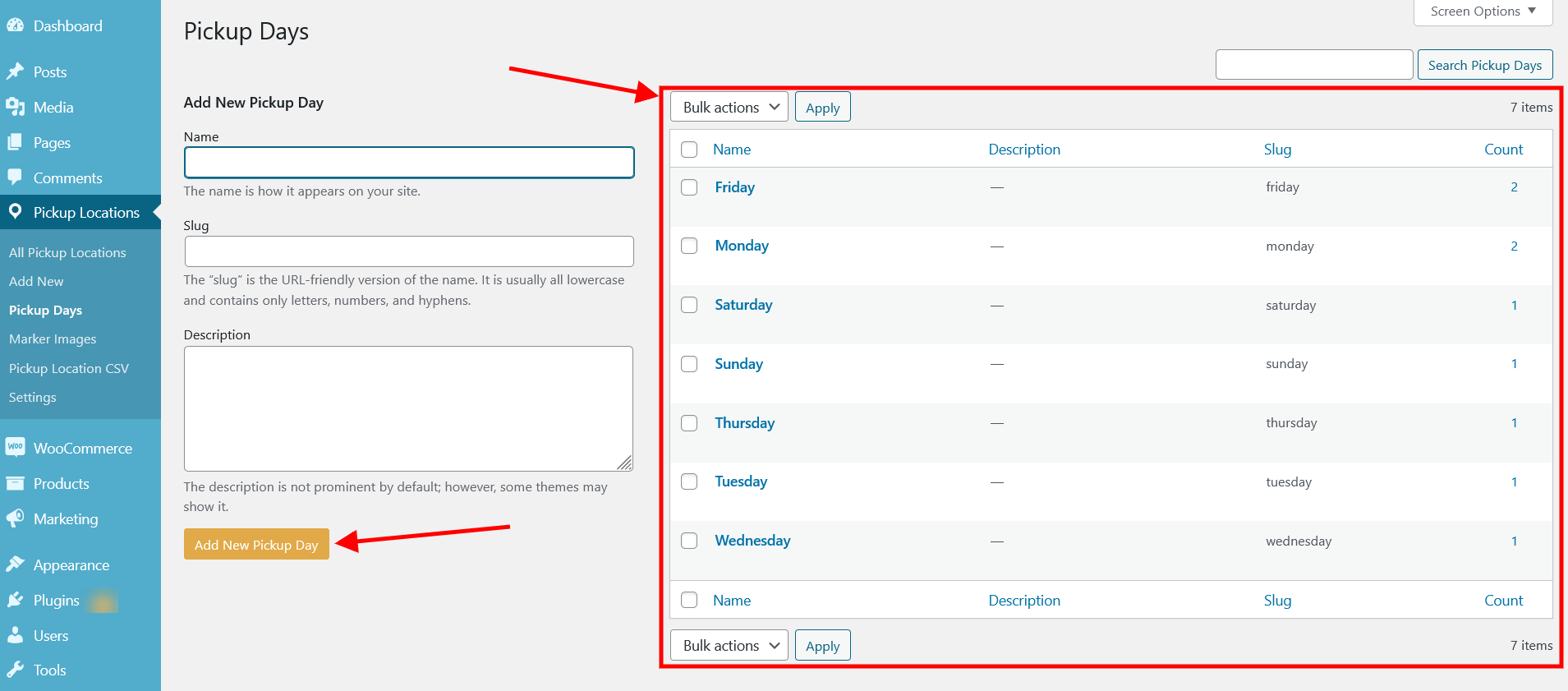 Pickup Days WooCommerce Local Pickup With Multiple Locations​ - ProgosTech