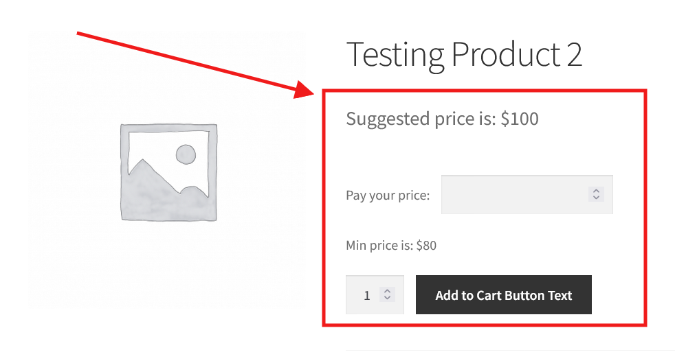 WooCommerce Name Your Price – Custom Pay Your Price Plugin - Front End User Entered