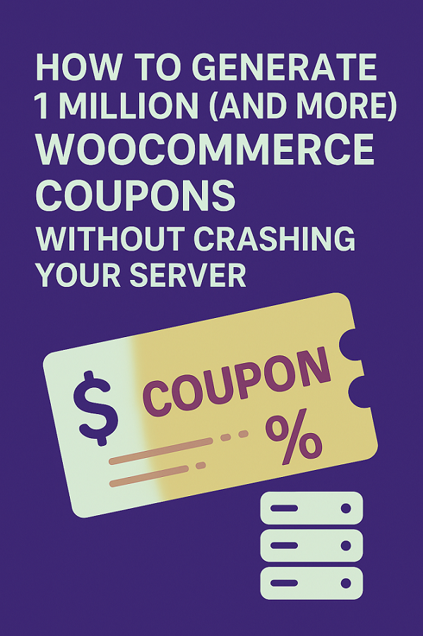How to Generate 1 Million (And More) WooCommerce Coupons Without Crashing Your Server